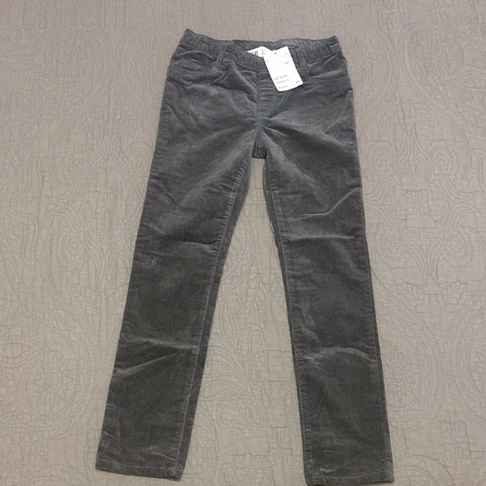 NWT H&M dark grey corduroy pants